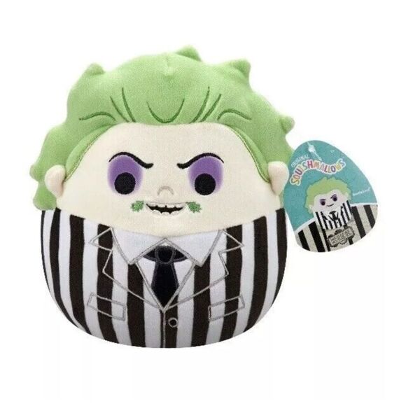 Squishmallow Original Halloween 8" Beetlejuice and Sandworm Plush Bundle, new - Picture 3 of 12
